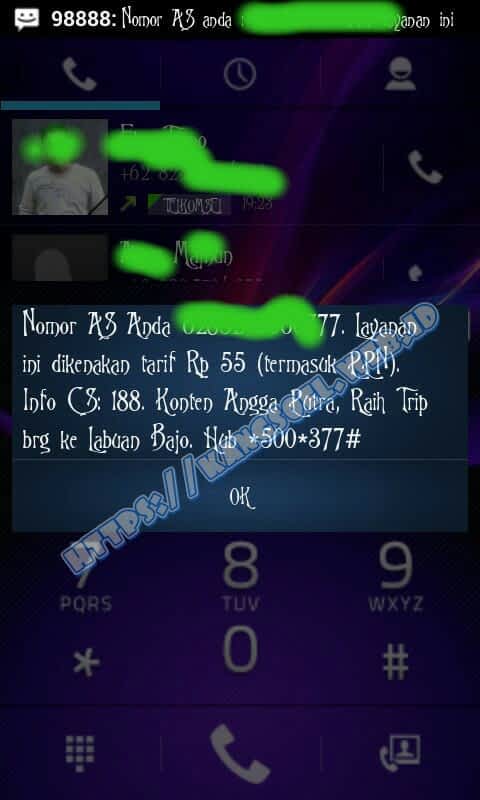cara cek nomor telkomsel lewat dial up