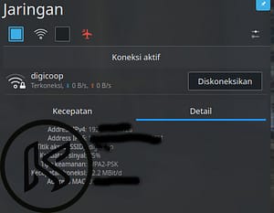 hasil intall usb wifi, dan berhasil konek