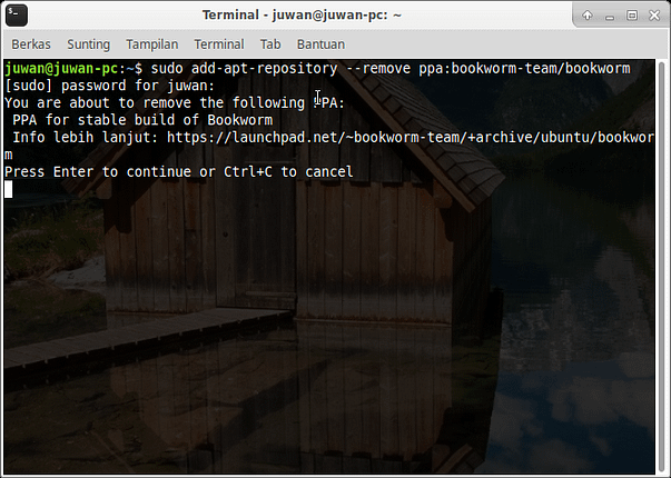 cara menghapus ppa ubuntu dengan cli