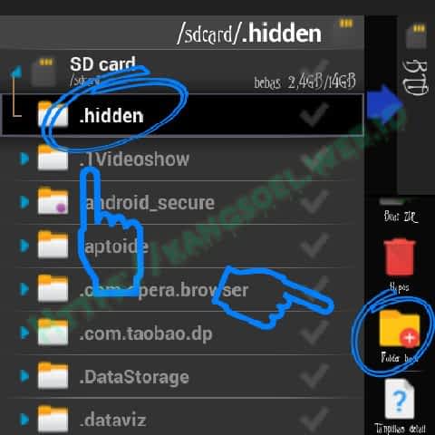 Cara Menyembunyikan File di android tanpa aplikasi dan tanpa root