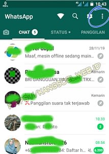 klik 3 titik di kanan atas untuk membuka menu