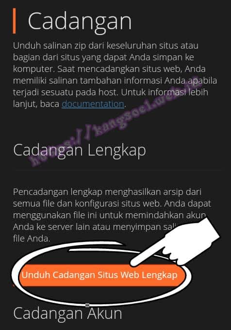 Backup dan restore di cpanel hosting Cara backup dan restore website wordpress menggunakan cpanel hosting