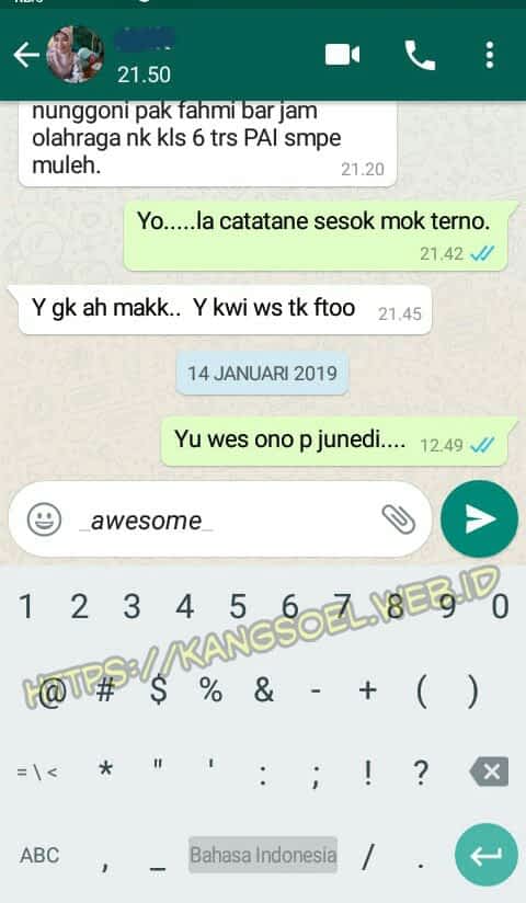 Cara Membuat Pesan Whatsapp Miring, Tebal, dan Strikethrough Cara Membuat Pesan Whatsapp Miring, Tebal