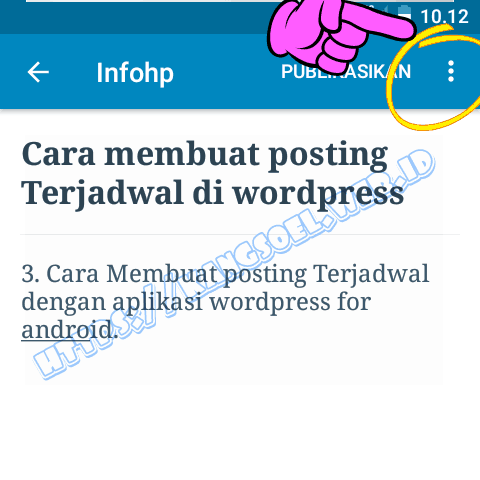 Cara Membuat posting Terjadwal di WordPress di aplikasi wordpress for android Cara Membuat posting Terjadwal di WordPress di aplikasi wordpress for android