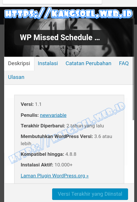 Plugin WP missed schedule Plugin WP missed schedule